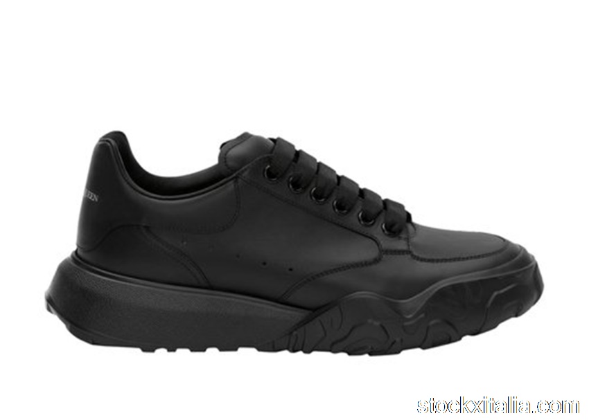 Outlet Alexander McQueen Court Trainers Black 634619WIA981000