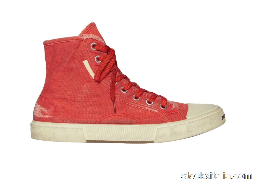 Outlet Balenciaga Paris High Top Red 688752W3RC16090