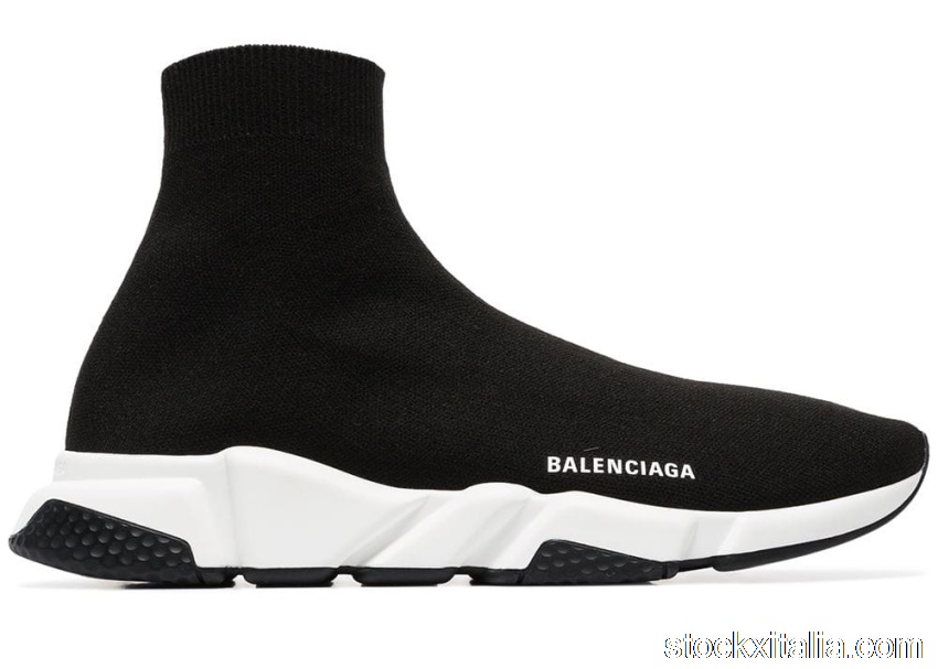 Outlet Balenciaga Speed Knit High Black 2018 530349W05G01000