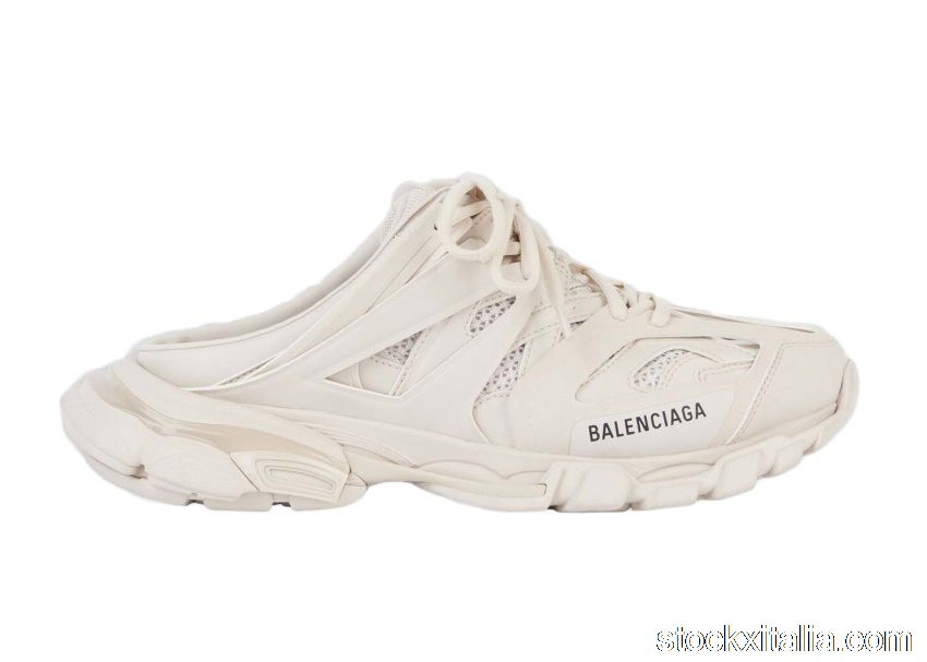 Outlet Balenciaga Track Mule Beige 653814W3CP39200