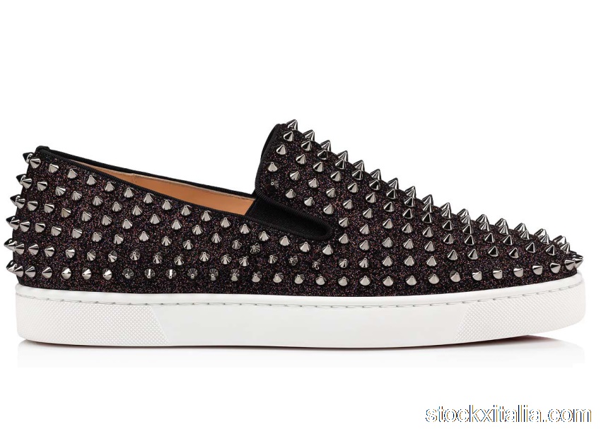 Outlet Christian Loubtoutin Roller-Boat Black 3210902M494