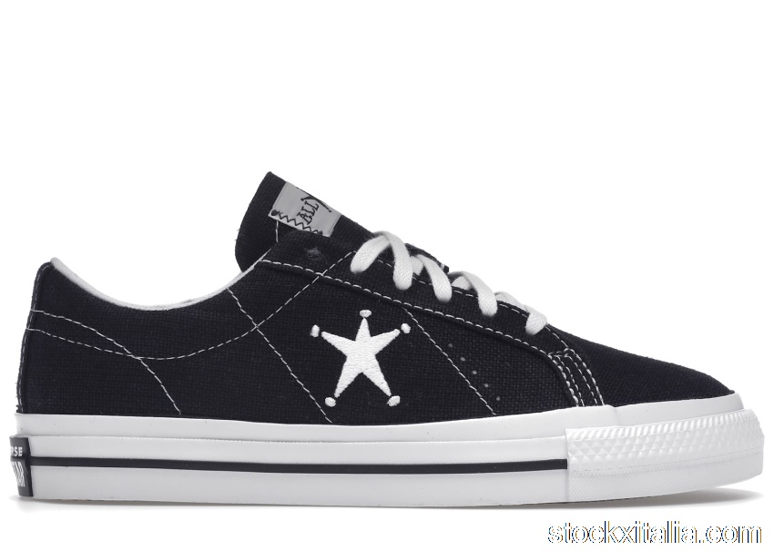 Outlet Converse Chuck One Star Ox Stussy Black 173120C