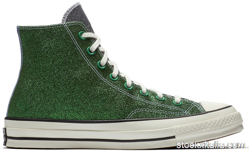 Outlet Converse Chuck Taylor All-Star 70 Hi JW Anderson Glitter Gutter Green Black 160805C