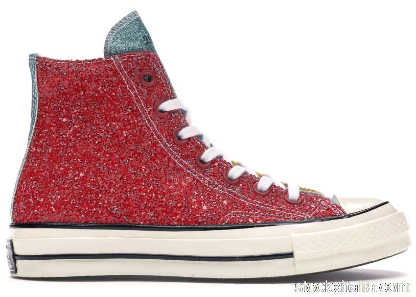 Outlet Converse Chuck Taylor All-Star 70 Hi JW Anderson Glitter Yellow Red 164694C