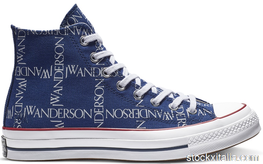 Outlet Converse Chuck Taylor All-Star 70 Hi JW Anderson Repeat Print Twilight Blue 162291C