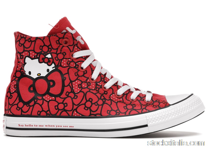 Outlet Converse Chuck Taylor All-Star Hi Hello Kitty Bows 162995C