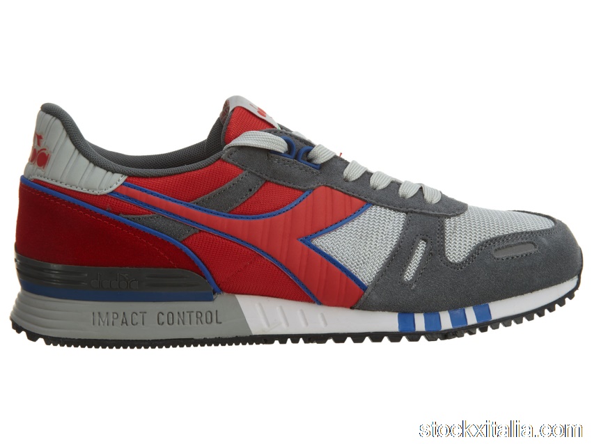 Outlet Diadora Titan II Grey Alaska Red Italy 158623-C5755