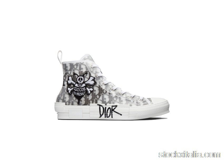 Outlet Dior And Shawn B23 High Top Bee Embroidery 3SH118YYO_H960