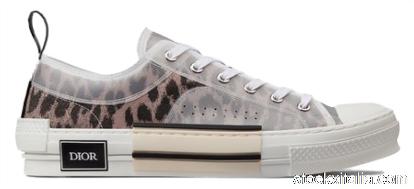 Outlet Dior B23 Low Top Brown Leopard 3SN249YQL_H369