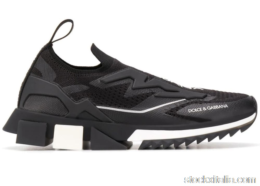 Outlet Dolce & Gabbana Sorrento Slip On Black White Sole (W) CK1823AW478