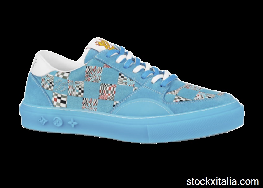 Outlet LV Ollie Blue Distorted Damier SS21 1A8Q59