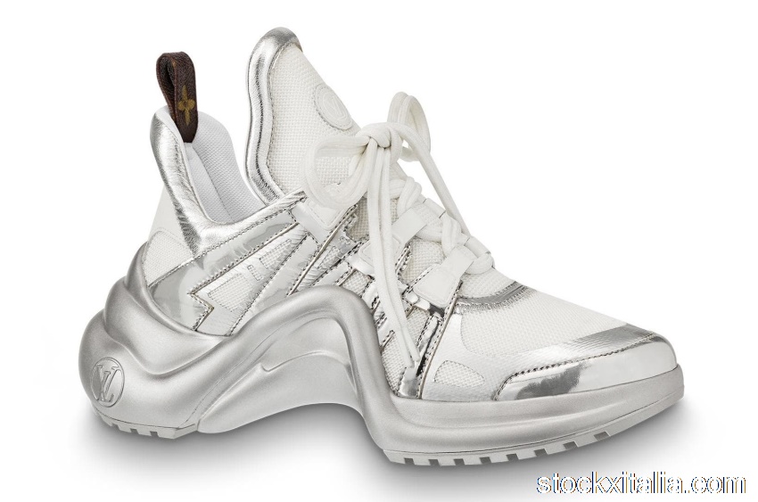 Outlet Louis Vuitton Archlight Trainer Metallic Silver (W) 1A52JB