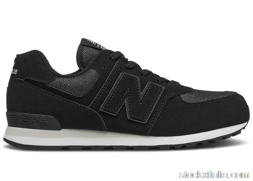 Outlet New Balance 574 Fashion Metallic Black (GS) GC574FB2