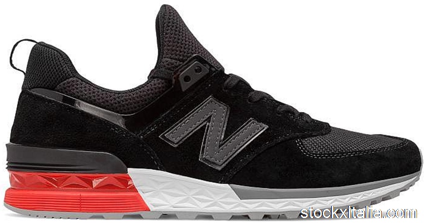 Outlet New Balance 574 Sport Black Red MS574AB