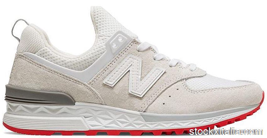 Outlet New Balance 574 Sport Off White Red (W) WS574TO