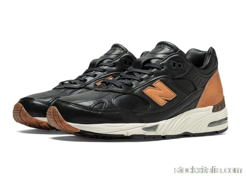 Outlet New Balance 991 Horween Leathers Black M991BHR