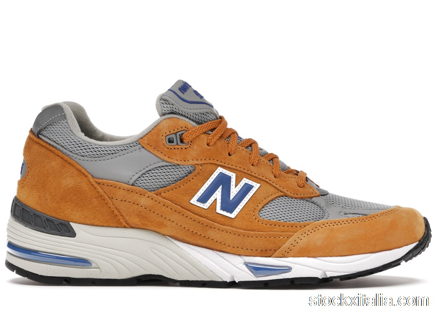 Outlet New Balance 991 Yellow Blue M991YBG