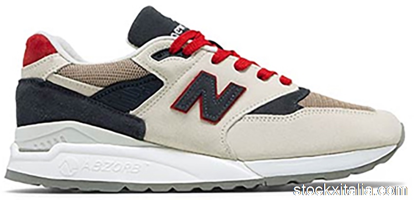 Outlet New Balance 998 Surplus Materials White