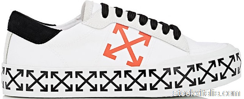 Outlet OFF-WHITE Canvas Low Arrow Print White