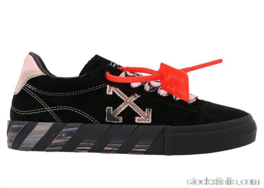 Outlet OFF-WHITE Vulc Low Black Pink Tie Dye (W) OWIA178R21LEA0011030