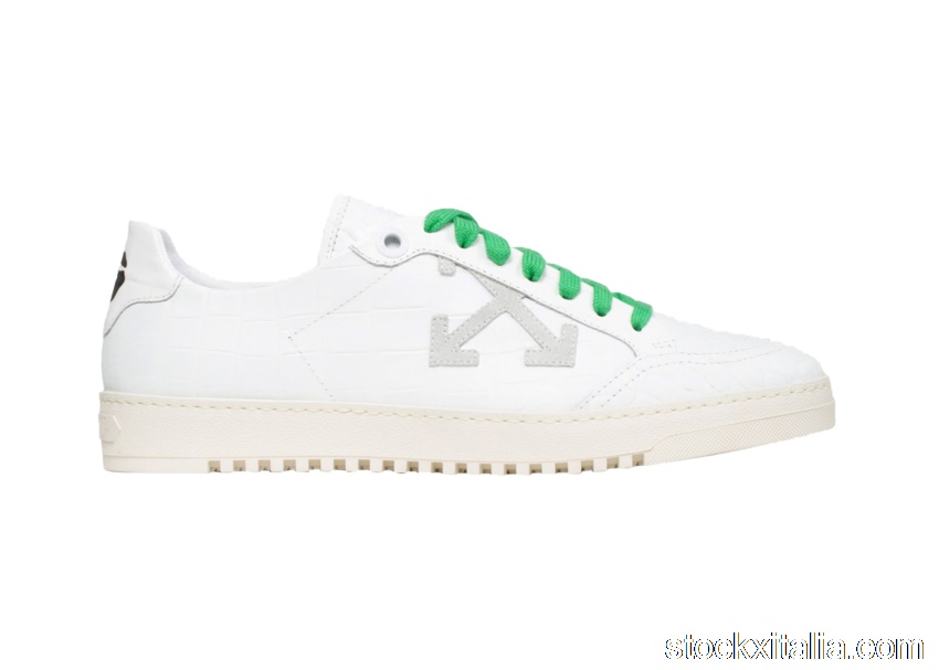 Outlet Off-White Croco White Green OMIA042E20LEA0020100