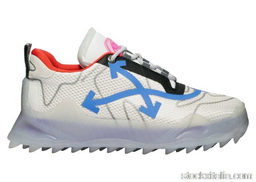 Outlet Off-White Odsy Mesh Transparent Blue OMIA179E20FAB0017945