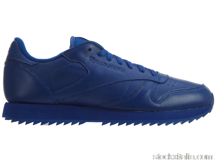 Outlet Reebok Cl Leather Ripple Mono Collegiate Royal AR2350