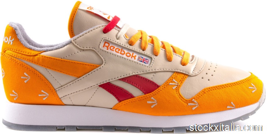 Outlet Reebok Classic Leather 30th Anniversary Gary Warnett Bone Orange V59333