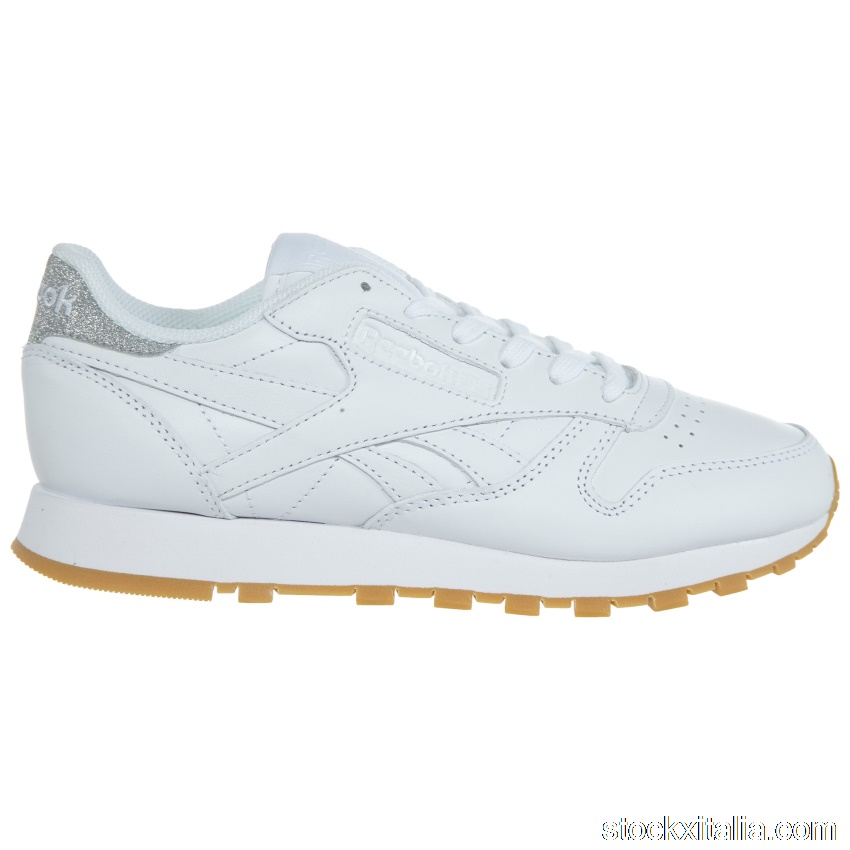 Outlet Reebok Classic Leather Metallic Diamond Sneakers White Gum (W) BD4423