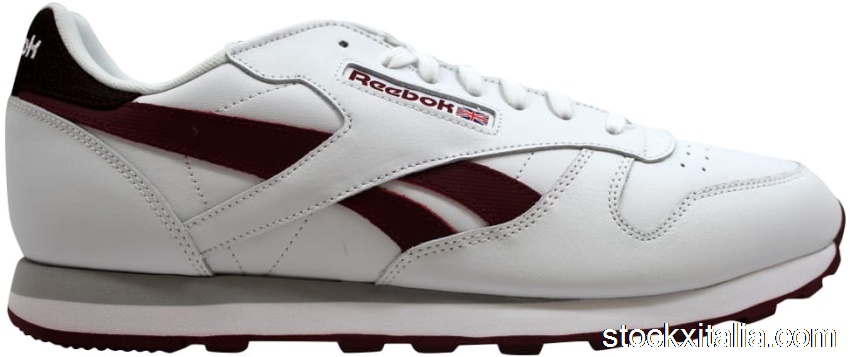 Outlet Reebok Classic Leather Pop SC White/Metlot V69382