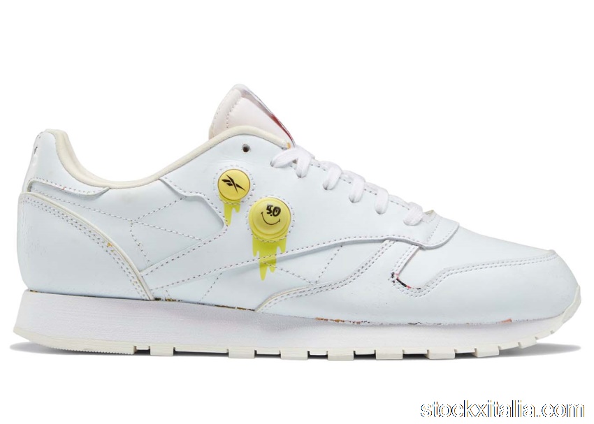 Outlet Reebok Classic Leather Pump 50th Anniversary Smiley GY1580