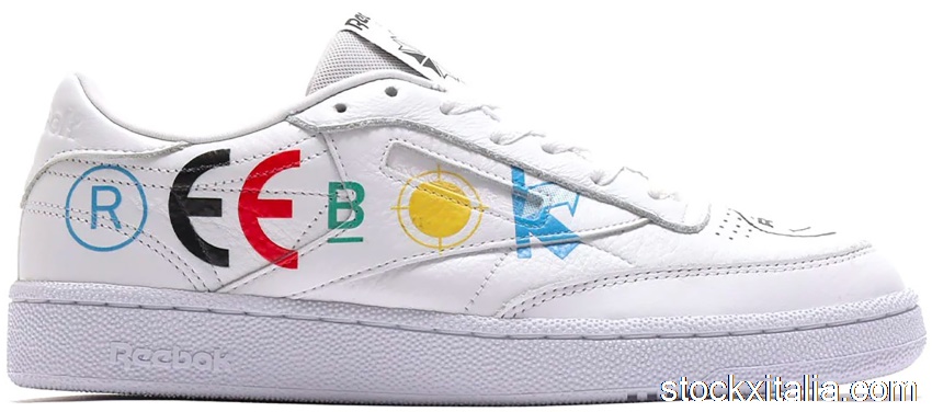 Outlet Reebok Club C 85 BlackEyePatch White FY3073