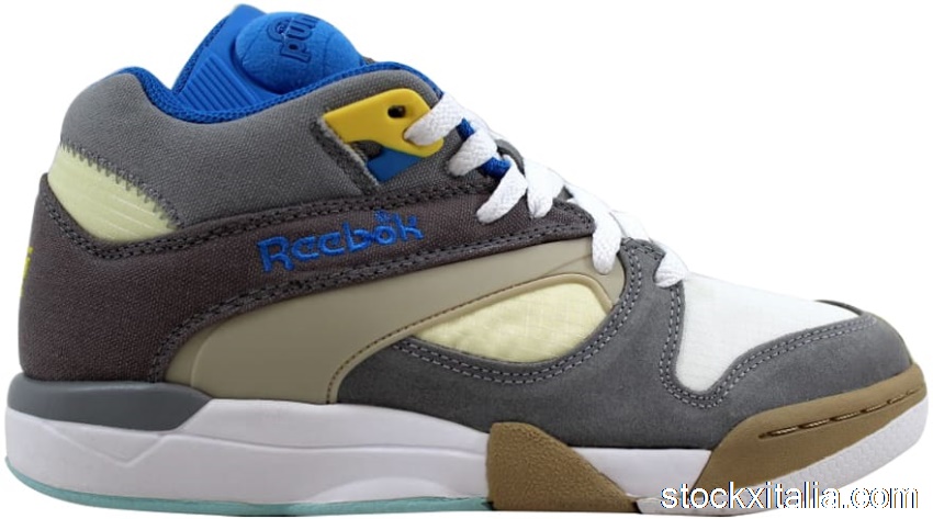 Outlet Reebok Court Victory Pump Flat Grey/Grey-Creme-Blue J99007