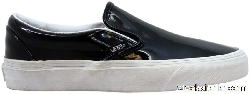Outlet Vans Classic Slip-On Tumble Patent Black VN0003Z4IWN