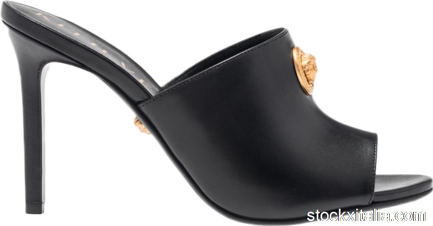 Outlet Versace Leather Mule x Kith Black (W) VSDSR893N-DVT2P-D410