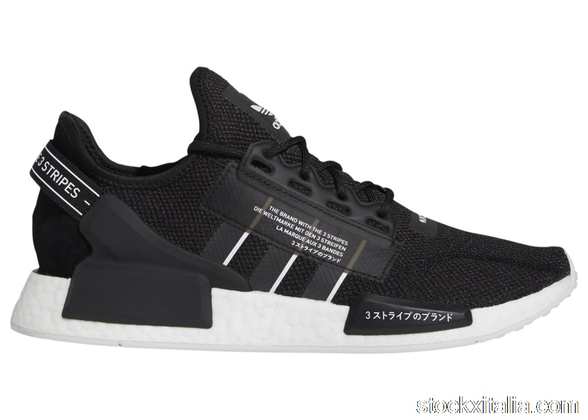 Outlet adidas NMD R1 V2 Black White The Brand with the 3-Stripes GW7690