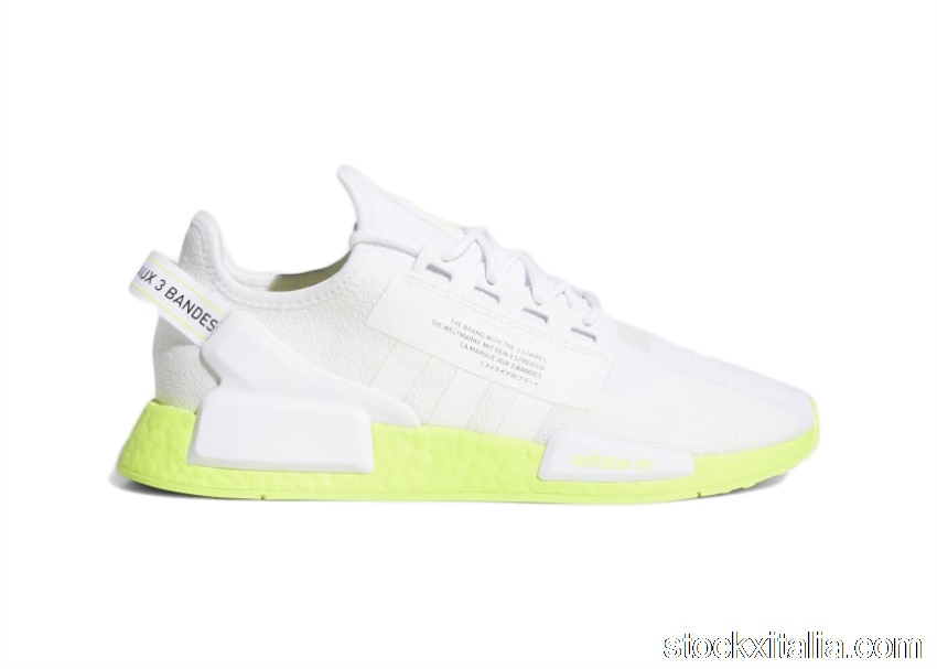 Outlet adidas NMD_R1 V2 Cloud White Neon FX3903