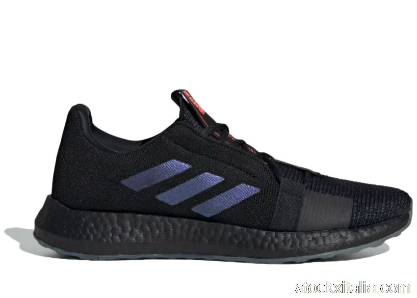 Outlet adidas Senseboost Go Core Black Boost Blue Violet Met EF0709