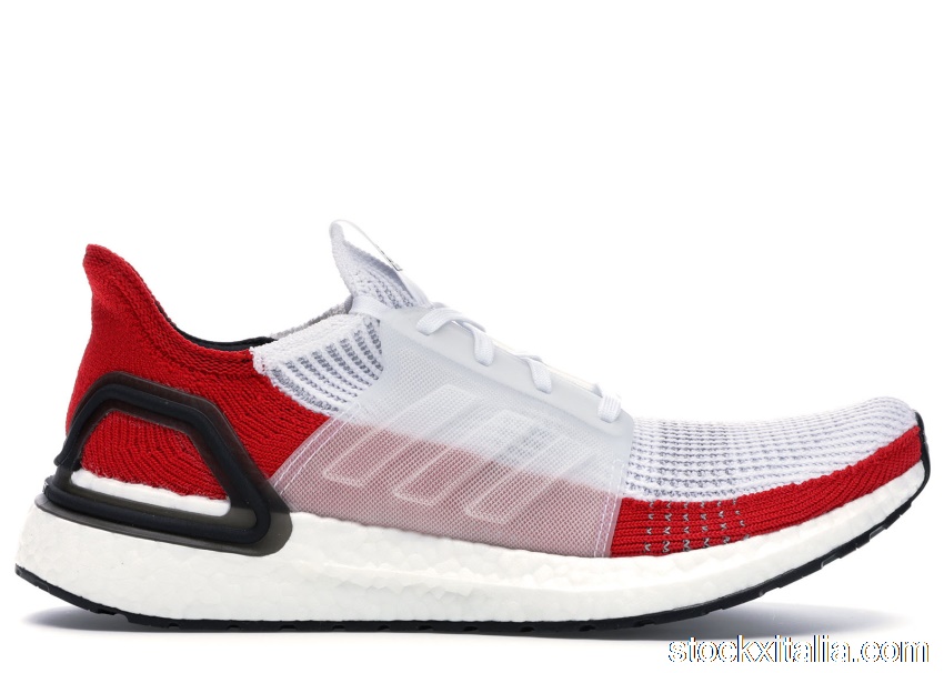 Outlet adidas Ultra Boost 19 White Scarlet EF1341