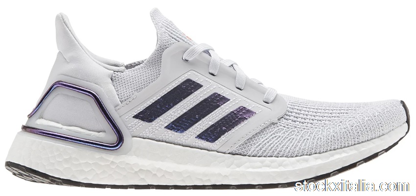 Outlet adidas Ultra Boost 20 Dash Grey Blue Metallic (W) EG0715