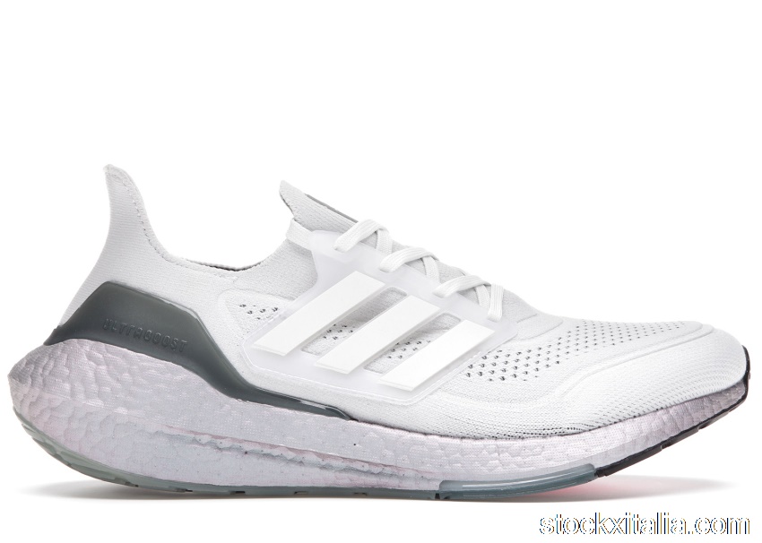 Outlet adidas Ultra Boost 21 Crystal White Hazy Green FY0383