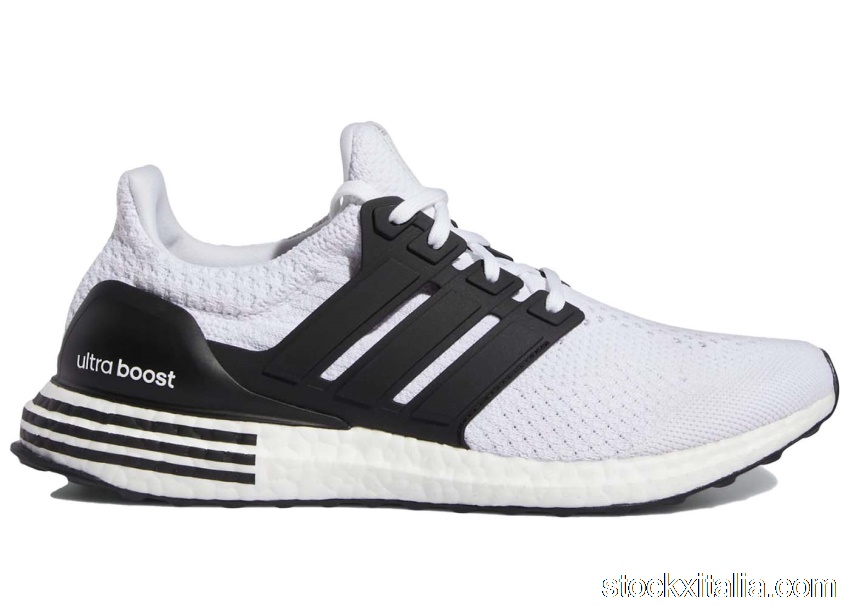 Outlet adidas Ultra Boost 5.0 DNA White Black Heel Stripes GX9334