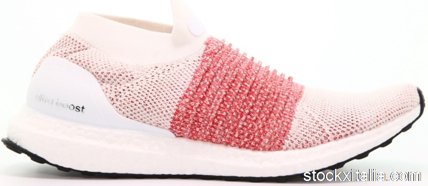 Outlet adidas Ultra Boost Laceless White Scarlet BB6136